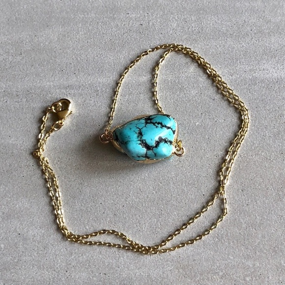 Estrella & Luna Jewelry - 💕Turquoise 14k Gold Pendant